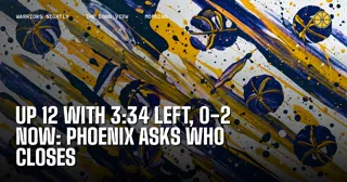 Up 12 With 3:34 Left, 0-2 Now: Phoenix Asks Who Closes