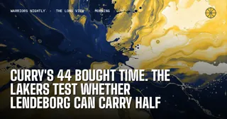 Curry's 44 Bought Time. The Lakers Test Whether Lendeborg Can Carry Half