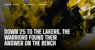 Down 25 to the Lakers, the Warriors Found Their Answer on the Bench