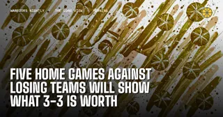 Five Home Games Against Losing Teams Will Show What 3-3 Is Worth